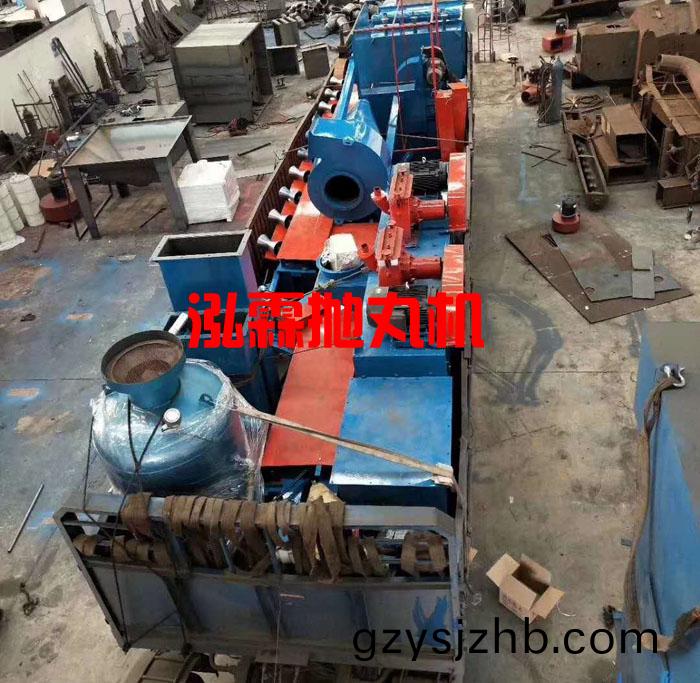 抽(chou)油(you)桿(gan)抛(pao)丸機(ji)髮(fa)貨(huo)現(xian)場(chang)