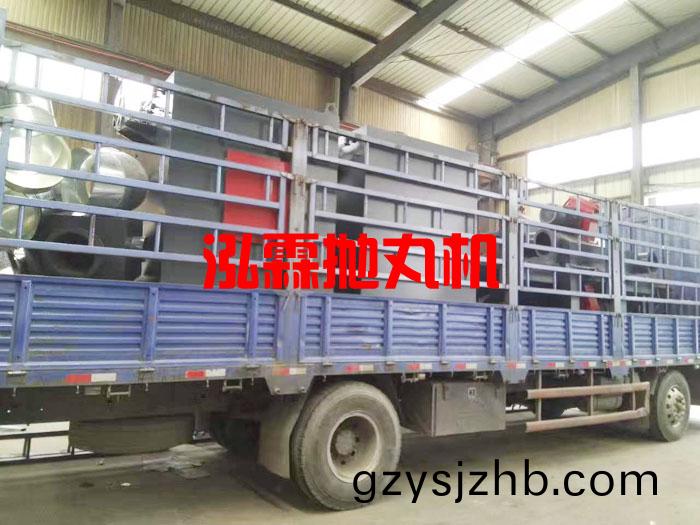 圓棒抛丸除鏽(xiu)機(ji)髮貨現(xian)場