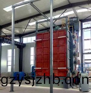 Q3730弔(diao)鉤式抛丸(wan)機(ji)使用現(xian)場(chang)