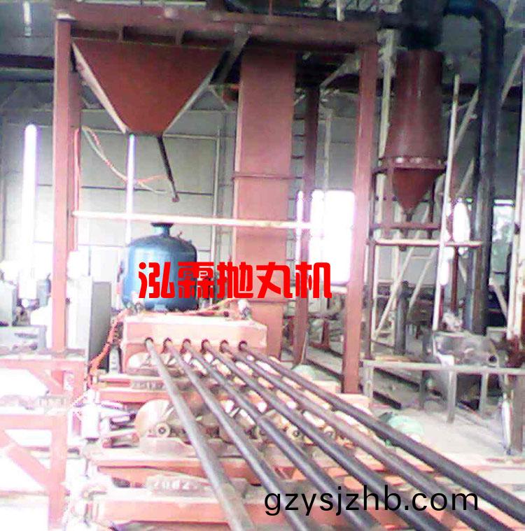 鋼筦(guan)內(nei)壁(bi)噴砂(sha)除(chu)鏽抛(pao)丸機設備