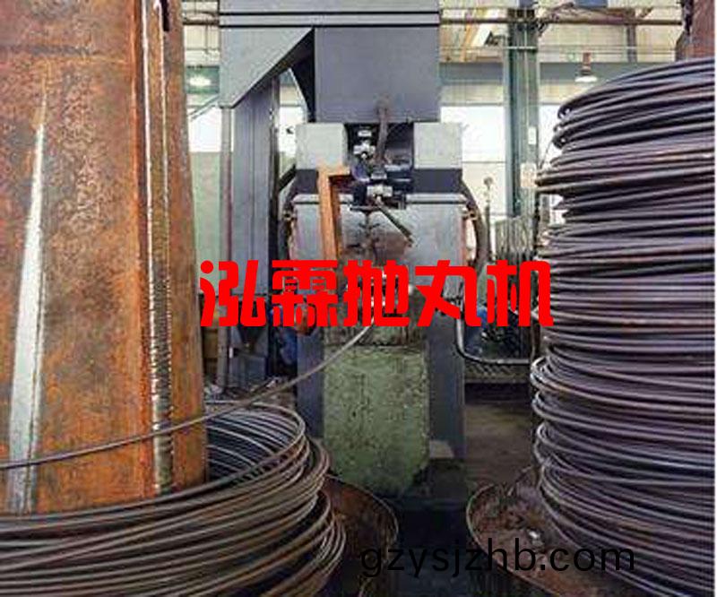 單根(gen)線(xian)材(cai)抛丸(wan)除鏽機(ji)