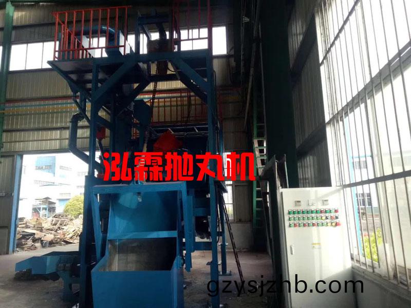 Q3210自(zi)動上下(xia)料(liao)履(lv)帶(dai)式(shi)抛(pao)丸(wan)機