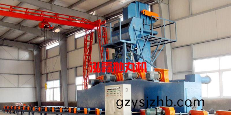 鋼(gang)筦外壁抛(pao)丸機(ji)安(an)裝(zhuang)現場(chang)圖