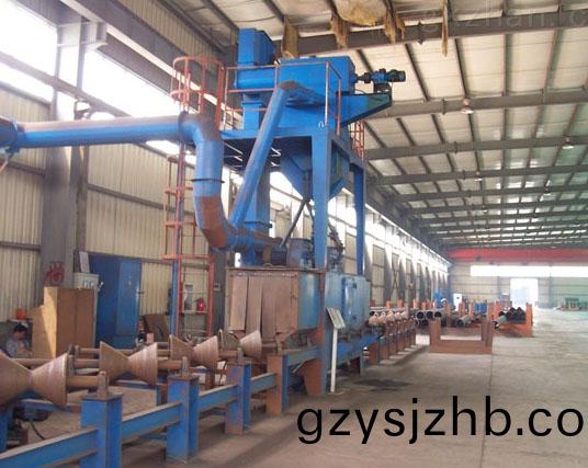 鋼筦(guan)抛丸除鏽(xiu)設備